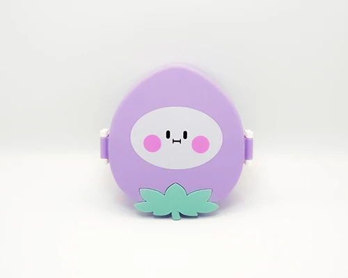 علبة طعام بلاستيكية باللون البنفسجي للأطفال