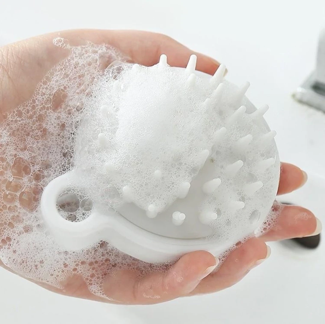 فرشاة تدليك شامبو سيليكون قطعة واحدة